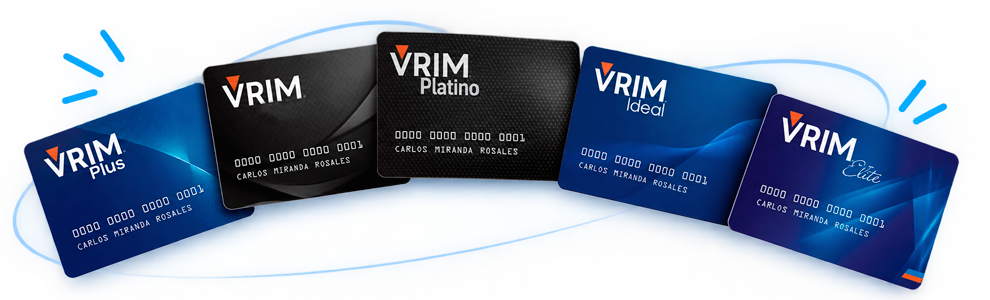Las 5 membresías VRIM: Plus, Black, Platino, Ideal y Elite